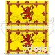 Écosse Royal Standard Lion 7 6 cm Drapeau écossais 75 mm en vinyle Bumper Stickers  Stickers x2 - B01D4MTYNY